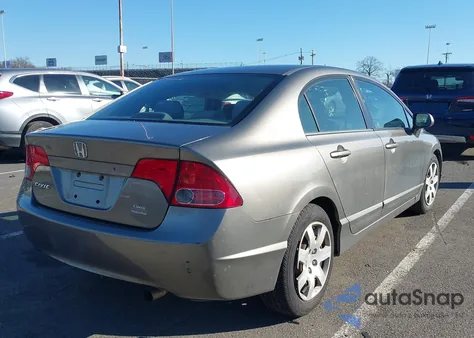 2008 Honda Civic Lx из США, поврежденный, VIN 2HGFA165X8H324128